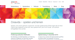 Desktop Screenshot of creavida.ch